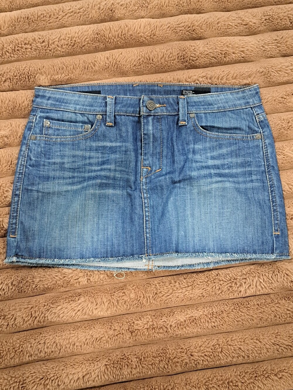 WILLIAM RAST DISTRESSED WOMEN'S DENIM SEXY MINI SKIRT WOMEN'S SIZE 28